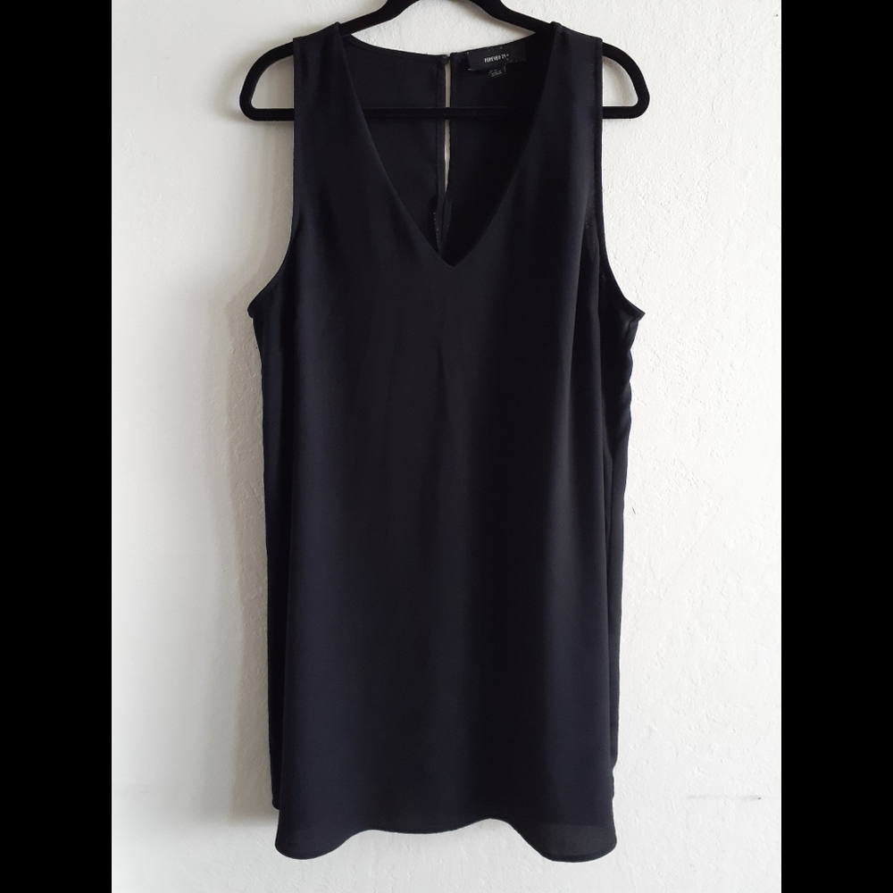 Black V-Neck Dress